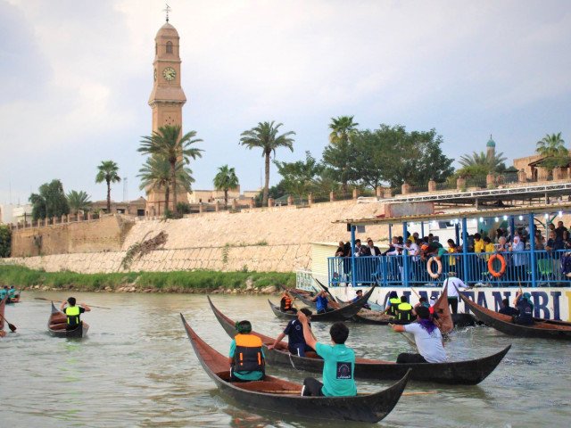 Launch of Baghdad Heritage Boat Club, March 2023, Baghdad, Iraq (Rashad Salim / © Safina Projects, 2023)