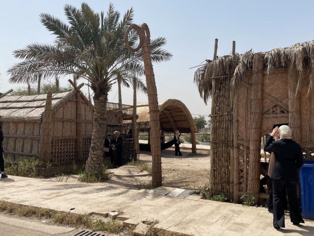 Vernacular reed and palm structures, Basra, Iraq (Hannah Lewis / © Safina Projects, 2023)