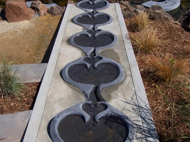Sounds of Water: Flowforms, Turtle Bay Arboretum in Redding, CA (USA), 2006