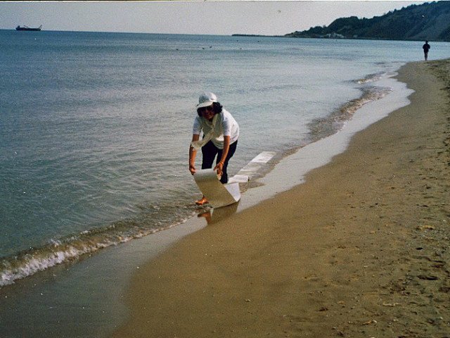 Paper art residency, Black Sea, Bulgaria, 2010