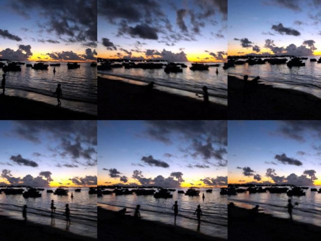 Wandering night sea of Mauritius, UNESCO Intangible Cultural Heritage meeting in Mauritus, photography montage by Lee Niinioja, 2020