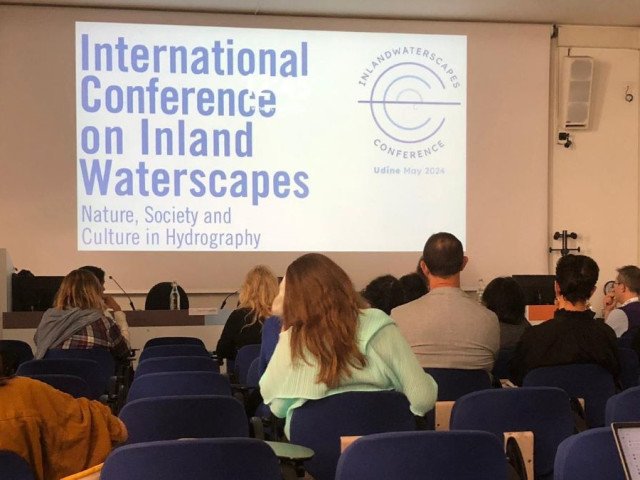 A moment of the International Conference on Inland Waterscapes: Nature, Society and Culture in Hydrography – University of Udine – Federico Venturini – 2024